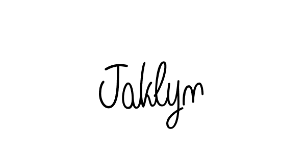 You should practise on your own different ways (Angelique-Rose-font-FFP) to write your name (Jaklyn) in signature. don't let someone else do it for you. Jaklyn signature style 5 images and pictures png