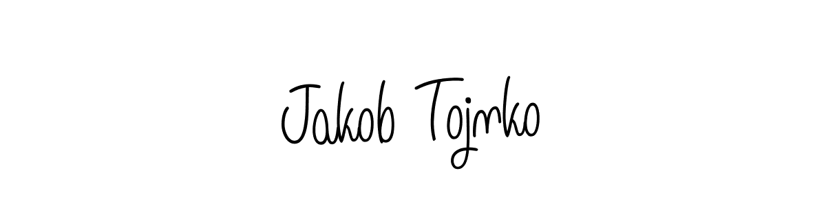 The best way (Angelique-Rose-font-FFP) to make a short signature is to pick only two or three words in your name. The name Jakob Tojnko include a total of six letters. For converting this name. Jakob Tojnko signature style 5 images and pictures png