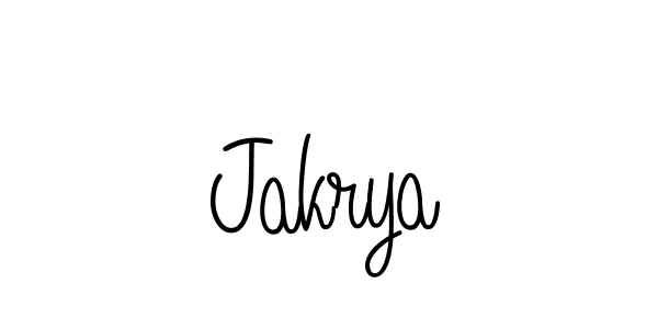 Make a beautiful signature design for name Jakrya. With this signature (Angelique-Rose-font-FFP) style, you can create a handwritten signature for free. Jakrya signature style 5 images and pictures png