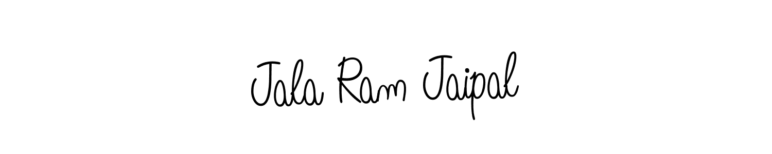 You should practise on your own different ways (Angelique-Rose-font-FFP) to write your name (Jala Ram Jaipal) in signature. don't let someone else do it for you. Jala Ram Jaipal signature style 5 images and pictures png