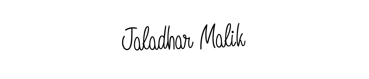 Make a beautiful signature design for name Jaladhar Malik. With this signature (Angelique-Rose-font-FFP) style, you can create a handwritten signature for free. Jaladhar Malik signature style 5 images and pictures png