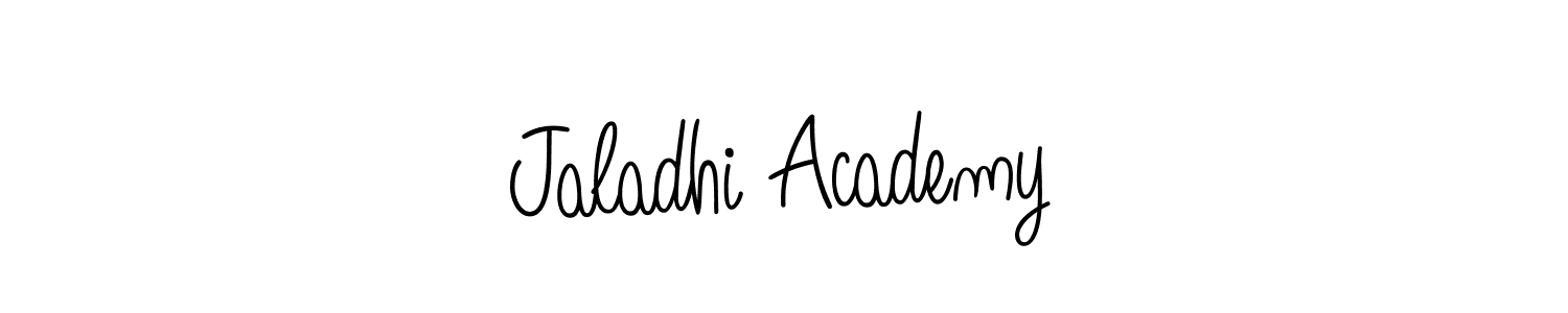 You should practise on your own different ways (Angelique-Rose-font-FFP) to write your name (Jaladhi Academy) in signature. don't let someone else do it for you. Jaladhi Academy signature style 5 images and pictures png