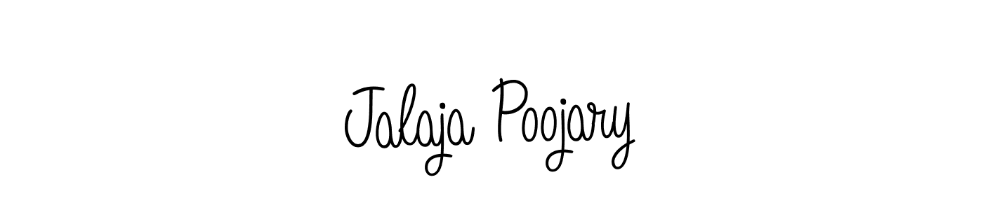 Design your own signature with our free online signature maker. With this signature software, you can create a handwritten (Angelique-Rose-font-FFP) signature for name Jalaja Poojary. Jalaja Poojary signature style 5 images and pictures png