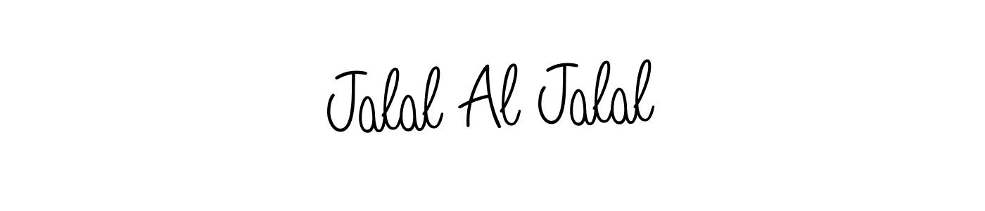 You should practise on your own different ways (Angelique-Rose-font-FFP) to write your name (Jalal Al Jalal) in signature. don't let someone else do it for you. Jalal Al Jalal signature style 5 images and pictures png