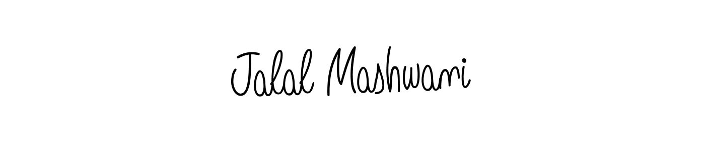How to make Jalal Mashwani name signature. Use Angelique-Rose-font-FFP style for creating short signs online. This is the latest handwritten sign. Jalal Mashwani signature style 5 images and pictures png