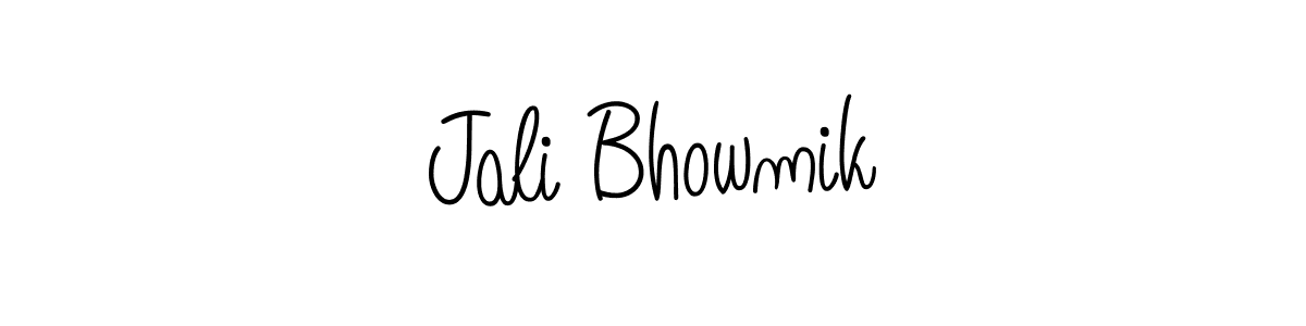 How to make Jali Bhowmik signature? Angelique-Rose-font-FFP is a professional autograph style. Create handwritten signature for Jali Bhowmik name. Jali Bhowmik signature style 5 images and pictures png