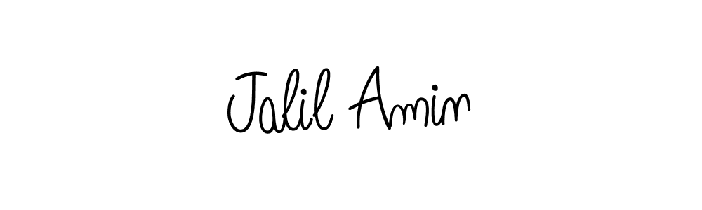 Design your own signature with our free online signature maker. With this signature software, you can create a handwritten (Angelique-Rose-font-FFP) signature for name Jalil Amin. Jalil Amin signature style 5 images and pictures png