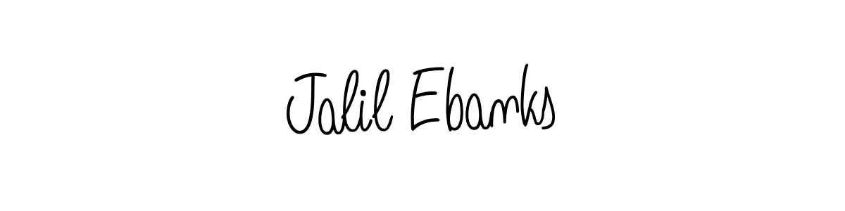 Jalil Ebanks stylish signature style. Best Handwritten Sign (Angelique-Rose-font-FFP) for my name. Handwritten Signature Collection Ideas for my name Jalil Ebanks. Jalil Ebanks signature style 5 images and pictures png