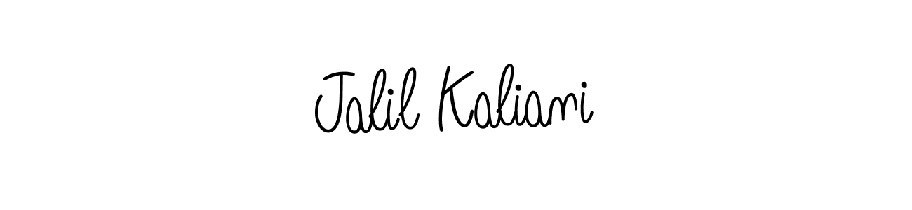How to Draw Jalil Kaliani signature style? Angelique-Rose-font-FFP is a latest design signature styles for name Jalil Kaliani. Jalil Kaliani signature style 5 images and pictures png