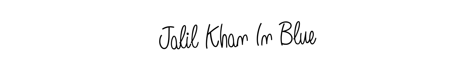 Angelique-Rose-font-FFP is a professional signature style that is perfect for those who want to add a touch of class to their signature. It is also a great choice for those who want to make their signature more unique. Get Jalil Khan In Blue name to fancy signature for free. Jalil Khan In Blue signature style 5 images and pictures png