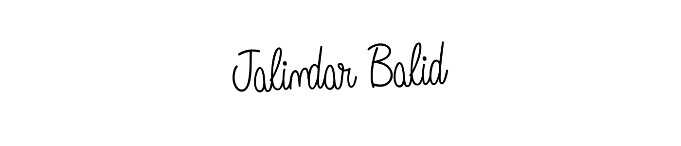 Also we have Jalindar Balid name is the best signature style. Create professional handwritten signature collection using Angelique-Rose-font-FFP autograph style. Jalindar Balid signature style 5 images and pictures png