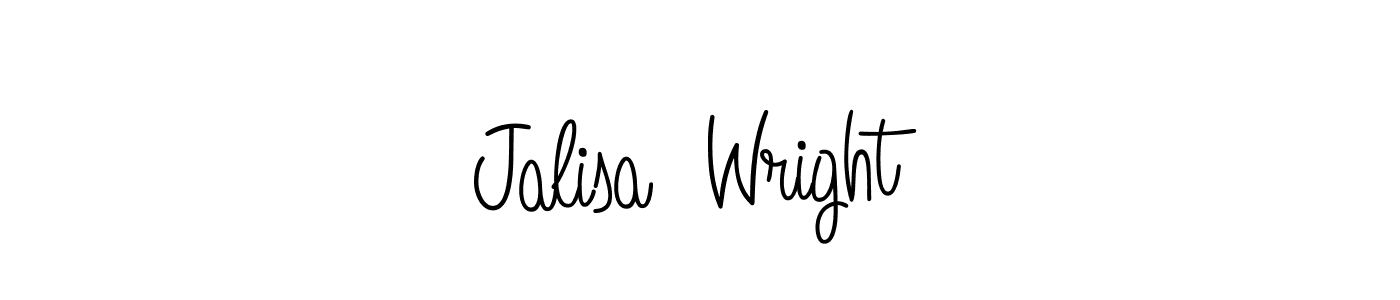 Design your own signature with our free online signature maker. With this signature software, you can create a handwritten (Angelique-Rose-font-FFP) signature for name Jalisa  Wright. Jalisa  Wright signature style 5 images and pictures png