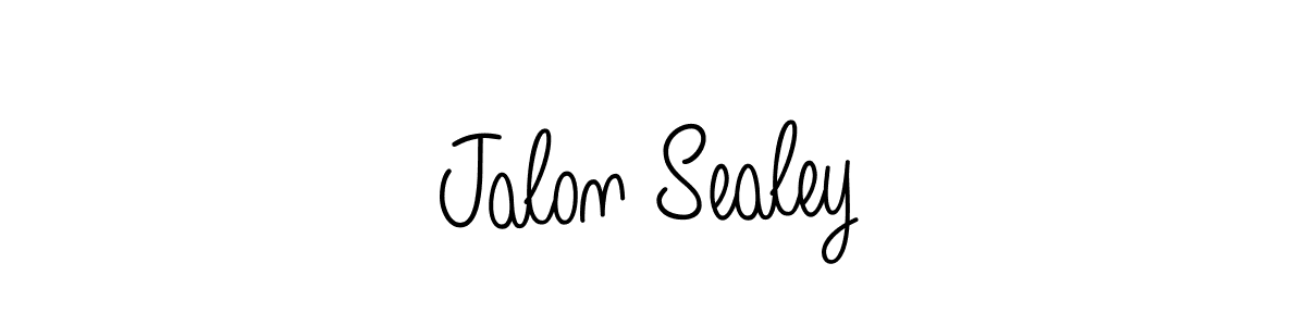 Design your own signature with our free online signature maker. With this signature software, you can create a handwritten (Angelique-Rose-font-FFP) signature for name Jalon Sealey. Jalon Sealey signature style 5 images and pictures png