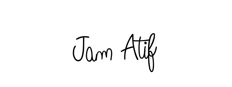 How to Draw Jam Atif signature style? Angelique-Rose-font-FFP is a latest design signature styles for name Jam Atif. Jam Atif signature style 5 images and pictures png