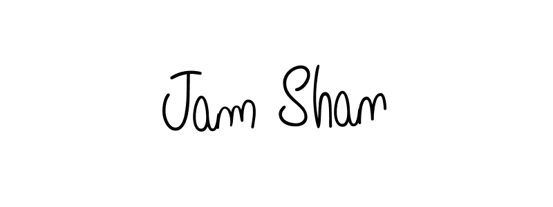 How to make Jam Shan name signature. Use Angelique-Rose-font-FFP style for creating short signs online. This is the latest handwritten sign. Jam Shan signature style 5 images and pictures png