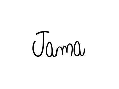 Create a beautiful signature design for name Jama. With this signature (Angelique-Rose-font-FFP) fonts, you can make a handwritten signature for free. Jama signature style 5 images and pictures png