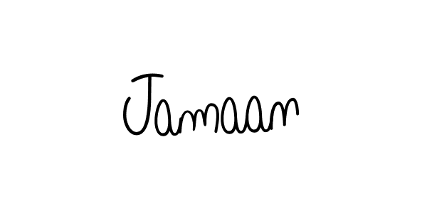 Make a beautiful signature design for name Jamaan. With this signature (Angelique-Rose-font-FFP) style, you can create a handwritten signature for free. Jamaan signature style 5 images and pictures png