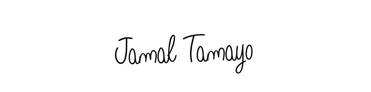 Jamal Tamayo stylish signature style. Best Handwritten Sign (Angelique-Rose-font-FFP) for my name. Handwritten Signature Collection Ideas for my name Jamal Tamayo. Jamal Tamayo signature style 5 images and pictures png