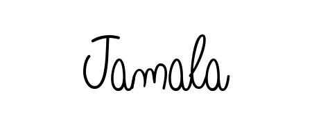A timeless handwritten aesthetic for Jamala. The Angelique-Rose-font-FFP font gives your signature a handcrafted feel with natural curves. Jamala signature style 5 images and pictures png