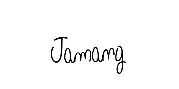 Create a beautiful signature design for name Jamang. With this signature (Angelique-Rose-font-FFP) fonts, you can make a handwritten signature for free. Jamang signature style 5 images and pictures png