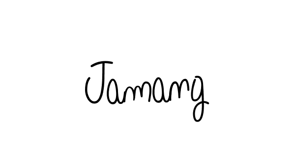 Create a beautiful signature design for name Jamang. With this signature (Angelique-Rose-font-FFP) fonts, you can make a handwritten signature for free. Jamang signature style 5 images and pictures png