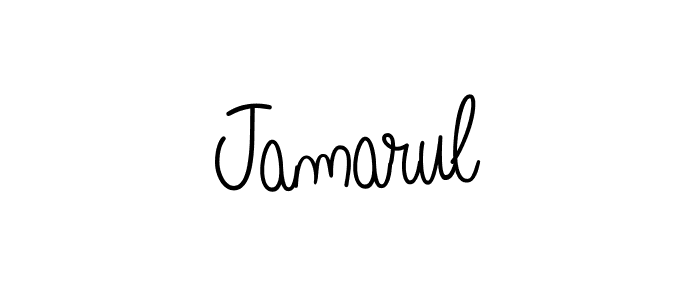Create a beautiful signature design for name Jamarul. With this signature (Angelique-Rose-font-FFP) fonts, you can make a handwritten signature for free. Jamarul signature style 5 images and pictures png