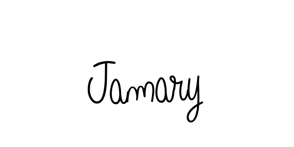 Jamary stylish signature style. Best Handwritten Sign (Angelique-Rose-font-FFP) for my name. Handwritten Signature Collection Ideas for my name Jamary. Jamary signature style 5 images and pictures png