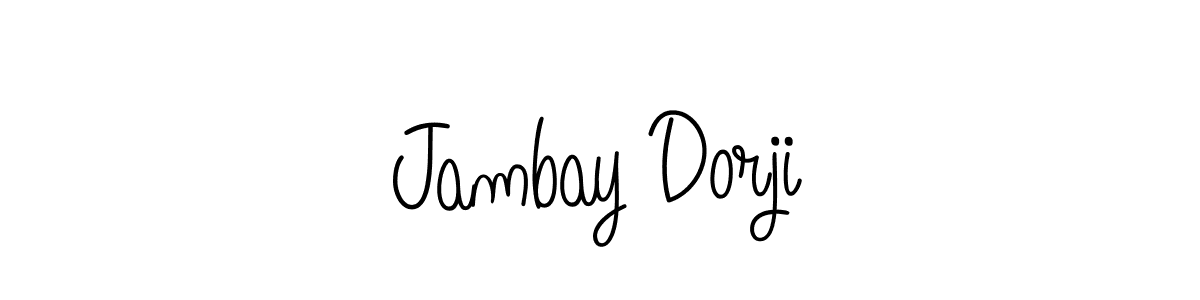 The best way (Angelique-Rose-font-FFP) to make a short signature is to pick only two or three words in your name. The name Jambay Dorji include a total of six letters. For converting this name. Jambay Dorji signature style 5 images and pictures png