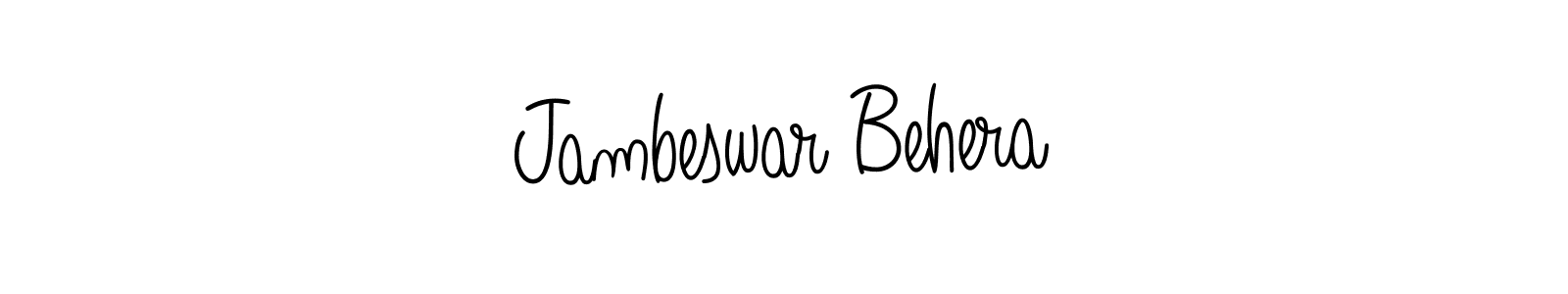 Jambeswar Behera stylish signature style. Best Handwritten Sign (Angelique-Rose-font-FFP) for my name. Handwritten Signature Collection Ideas for my name Jambeswar Behera. Jambeswar Behera signature style 5 images and pictures png