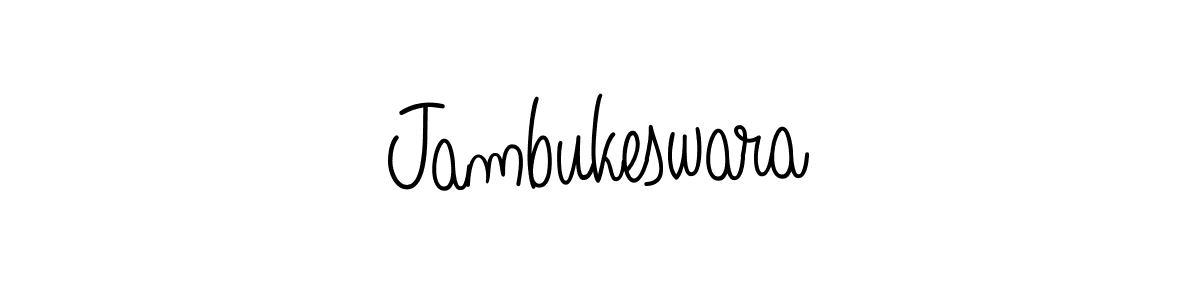 Make a beautiful signature design for name Jambukeswara. With this signature (Angelique-Rose-font-FFP) style, you can create a handwritten signature for free. Jambukeswara signature style 5 images and pictures png