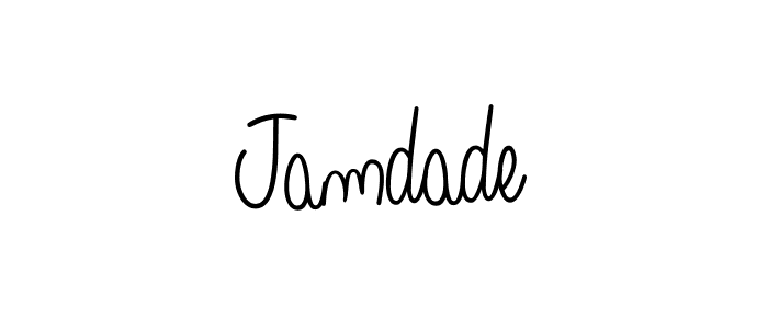 How to make Jamdade signature? Angelique-Rose-font-FFP is a professional autograph style. Create handwritten signature for Jamdade name. Jamdade signature style 5 images and pictures png