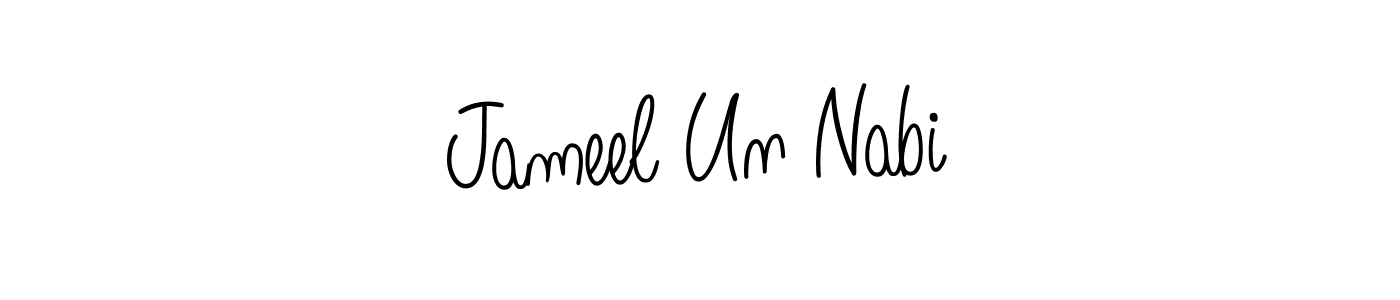 Jameel Un Nabi stylish signature style. Best Handwritten Sign (Angelique-Rose-font-FFP) for my name. Handwritten Signature Collection Ideas for my name Jameel Un Nabi. Jameel Un Nabi signature style 5 images and pictures png