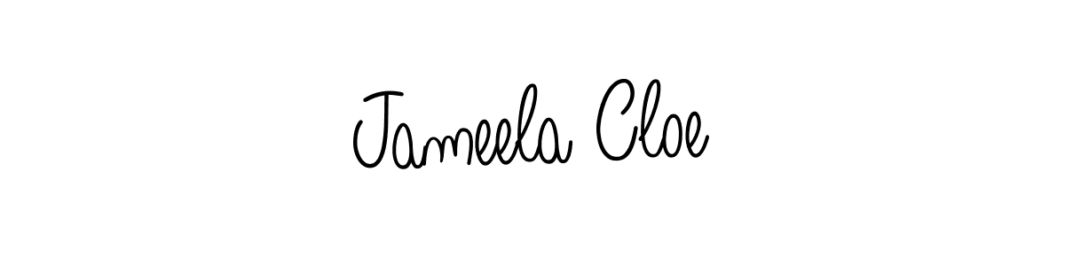 Check out images of Autograph of Jameela Cloe name. Actor Jameela Cloe Signature Style. Angelique-Rose-font-FFP is a professional sign style online. Jameela Cloe signature style 5 images and pictures png
