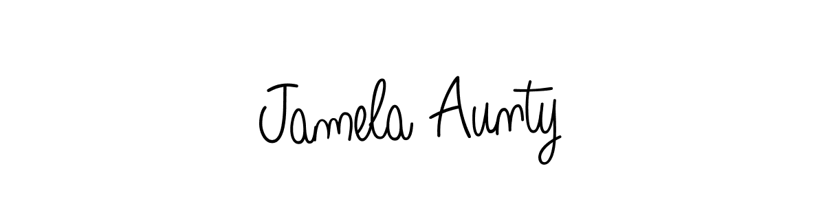 Make a beautiful signature design for name Jamela Aunty. Use this online signature maker to create a handwritten signature for free. Jamela Aunty signature style 5 images and pictures png