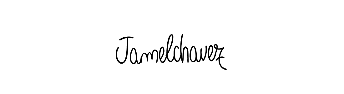 Create a beautiful signature design for name Jamelchavez. With this signature (Angelique-Rose-font-FFP) fonts, you can make a handwritten signature for free. Jamelchavez signature style 5 images and pictures png