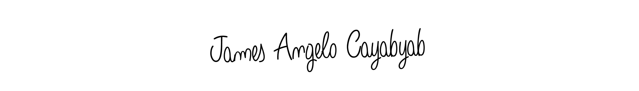 You should practise on your own different ways (Angelique-Rose-font-FFP) to write your name (James Angelo Cayabyab) in signature. don't let someone else do it for you. James Angelo Cayabyab signature style 5 images and pictures png