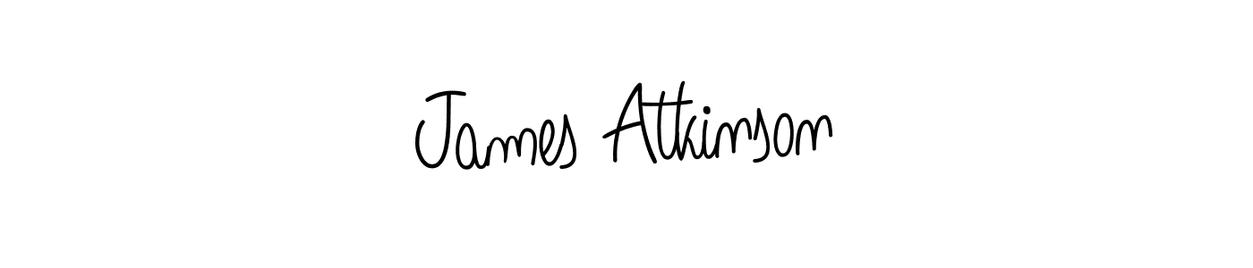 James Atkinson stylish signature style. Best Handwritten Sign (Angelique-Rose-font-FFP) for my name. Handwritten Signature Collection Ideas for my name James Atkinson. James Atkinson signature style 5 images and pictures png