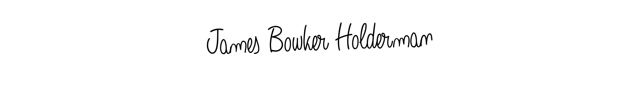 Design your own signature with our free online signature maker. With this signature software, you can create a handwritten (Angelique-Rose-font-FFP) signature for name James Bowker Holderman. James Bowker Holderman signature style 5 images and pictures png