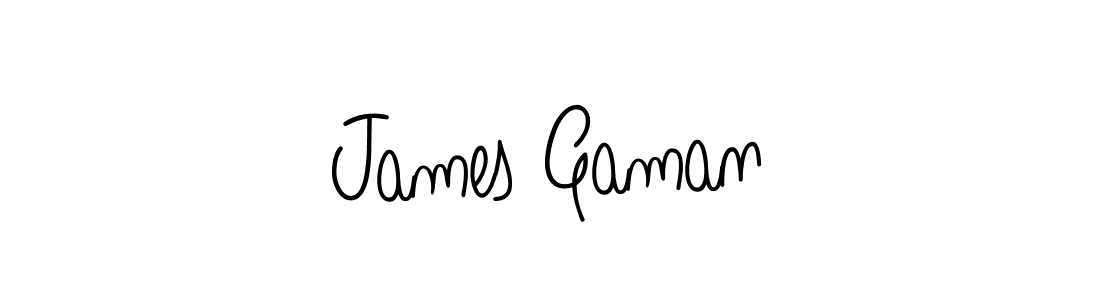 The best way (Angelique-Rose-font-FFP) to make a short signature is to pick only two or three words in your name. The name James Gaman include a total of six letters. For converting this name. James Gaman signature style 5 images and pictures png