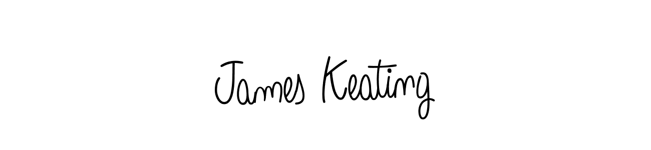 How to make James Keating name signature. Use Angelique-Rose-font-FFP style for creating short signs online. This is the latest handwritten sign. James Keating signature style 5 images and pictures png
