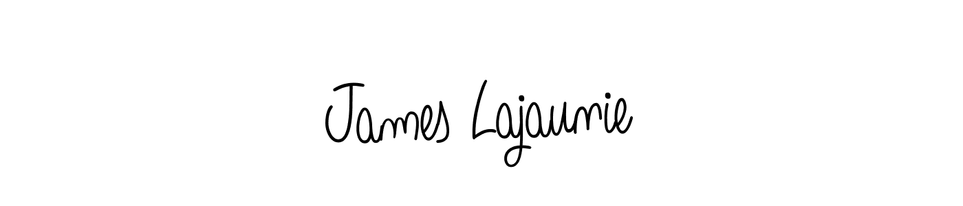 Use a signature maker to create a handwritten signature online. With this signature software, you can design (Angelique-Rose-font-FFP) your own signature for name James Lajaunie. James Lajaunie signature style 5 images and pictures png
