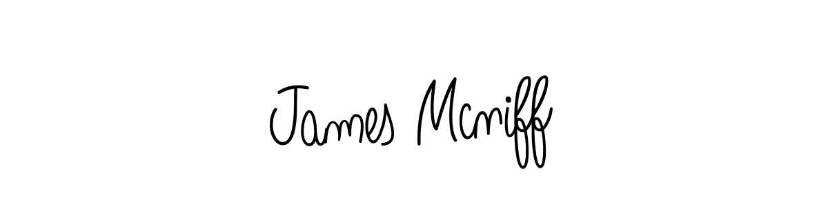 The best way (Angelique-Rose-font-FFP) to make a short signature is to pick only two or three words in your name. The name James Mcniff include a total of six letters. For converting this name. James Mcniff signature style 5 images and pictures png