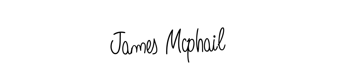 Make a beautiful signature design for name James Mcphail. With this signature (Angelique-Rose-font-FFP) style, you can create a handwritten signature for free. James Mcphail signature style 5 images and pictures png