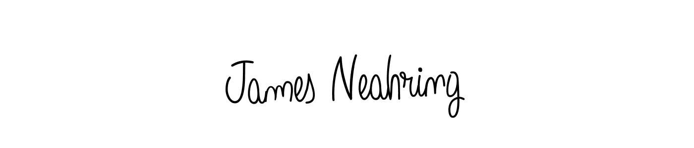 Design your own signature with our free online signature maker. With this signature software, you can create a handwritten (Angelique-Rose-font-FFP) signature for name James Neahring. James Neahring signature style 5 images and pictures png