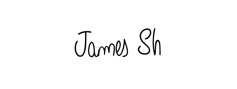 Make a beautiful signature design for name James Sh. With this signature (Angelique-Rose-font-FFP) style, you can create a handwritten signature for free. James Sh signature style 5 images and pictures png