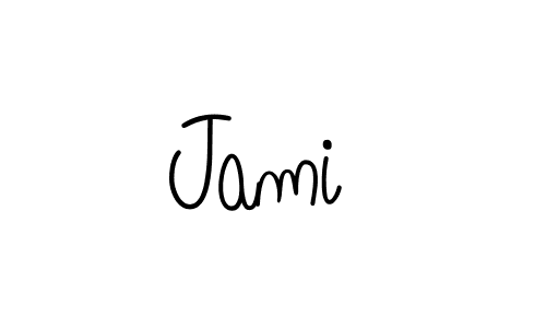 Create a beautiful signature design for name Jami . With this signature (Angelique-Rose-font-FFP) fonts, you can make a handwritten signature for free. Jami  signature style 5 images and pictures png