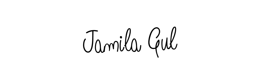 Also You can easily find your signature by using the search form. We will create Jamila Gul name handwritten signature images for you free of cost using Angelique-Rose-font-FFP sign style. Jamila Gul signature style 5 images and pictures png