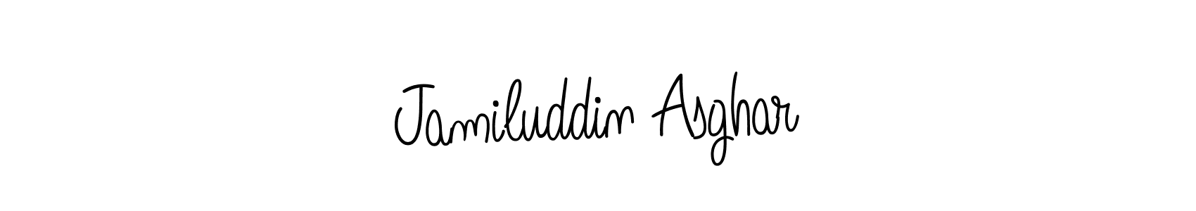Jamiluddin Asghar stylish signature style. Best Handwritten Sign (Angelique-Rose-font-FFP) for my name. Handwritten Signature Collection Ideas for my name Jamiluddin Asghar. Jamiluddin Asghar signature style 5 images and pictures png