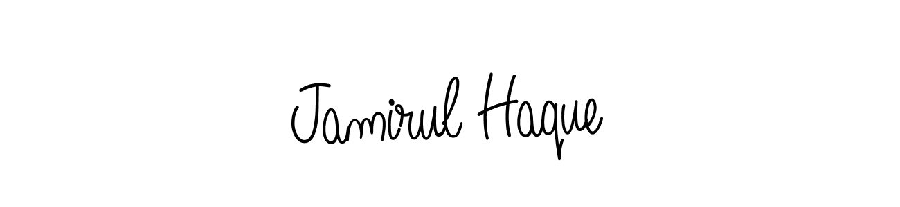 Make a beautiful signature design for name Jamirul Haque. With this signature (Angelique-Rose-font-FFP) style, you can create a handwritten signature for free. Jamirul Haque signature style 5 images and pictures png