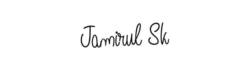 Jamirul Sk stylish signature style. Best Handwritten Sign (Angelique-Rose-font-FFP) for my name. Handwritten Signature Collection Ideas for my name Jamirul Sk. Jamirul Sk signature style 5 images and pictures png